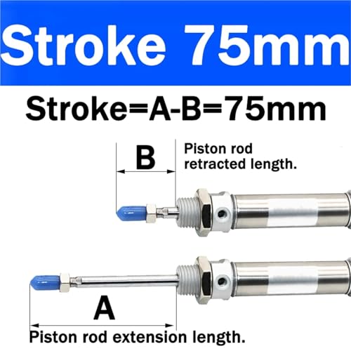Vérin pneumatique double effet MA40 en inox pour automatisation précise