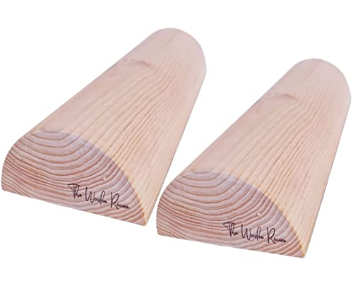 TWR © -Troncos suelo pelvico (pack de 2),tronco propioceptivo o propiocepcion de madera,woodroller, eutonía, hipopresivos, 5P, suelo pelvico, para todos los tamaños de pie (Medidas 49,5 x17x7,5)