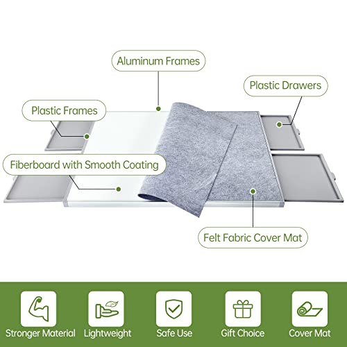 Industryclassics PTP-LS-DH-HB 1500 Piece Non-Wood Jigsaw Puzzle Board With Drawers And Felt Fabric Cover Mat, Portable Puzzle Table thumb #1