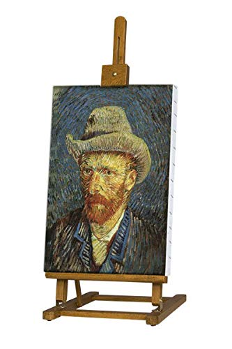 Creative Mark Van Gogh Tabletop Artist Easel - Foldable Lightweight Art Easel with Adjustable Angle for Travel Painting - Ideal for Drawing, Painting - Wooden H-Frame with Oiled Beechwood Finish