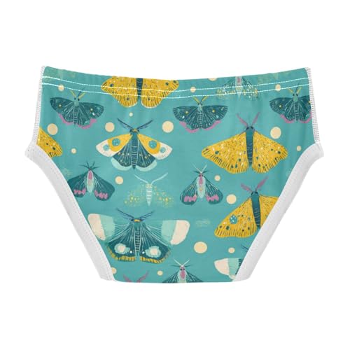 Wusikd Yellow Butterfly Boys' Underwear Cotton Teal Colors Boys Briefs Soft Toddler Underwear 2T2