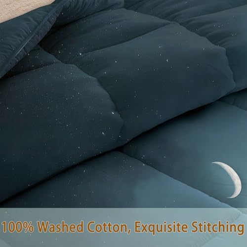 Edredón 135x200 cm de microfibra lavable con 2 fundas de almohada gris 7