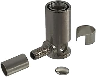 131-1403-116 SMB Connector Plug, Female Socket 50Ohm Free Hanging (in-Line), Right Angle Solder