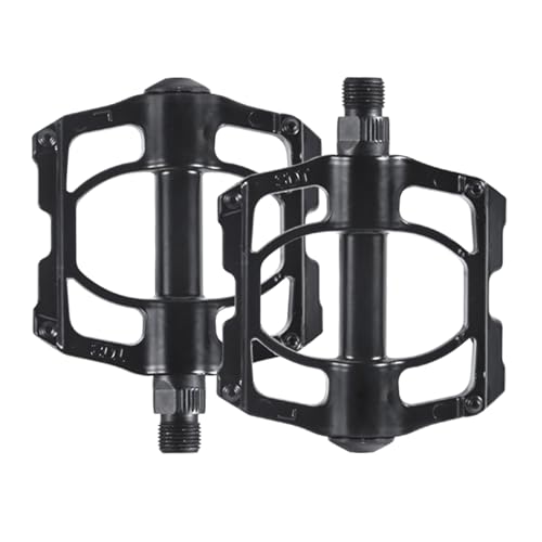 YiQinzcxg Pedales de bicicleta de montaña de aleación de aluminio 4 rodamientos de sellado antideslizante ancho plano Ciclismo duradero bicicleta montaña pedales de aleación de aluminio