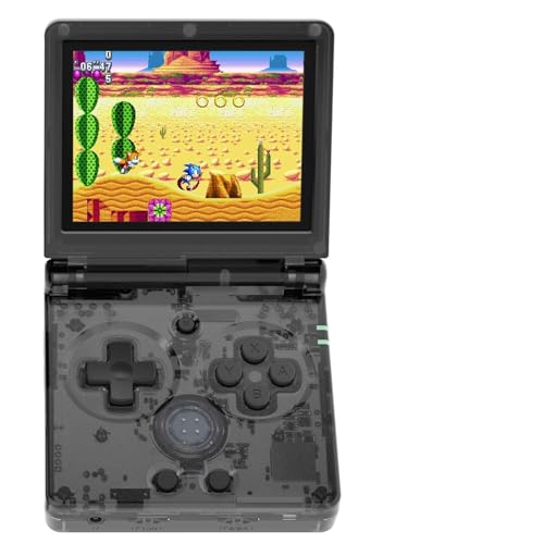 RG35XXSP Flip Portable Retro Handheld Game Console,RG35XXSP 3.5 Inch IPS Screen Linux System with 64G TF Card Pre-Installed 5532 Games,Clamshell Games Consoles Supports 5G WiFi Bluetooth HDMI