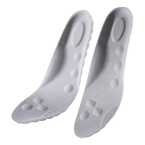 Inserts respirants pour les pieds,Semelles intérieures épaisses 4D - Protection absorbante d'unité centrale d'anti sueur lavable de femmes pour courir des...