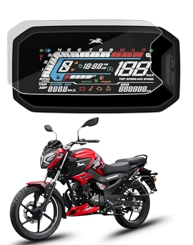 Zealsy TVS RAIDER 125 SMARTXONNECT Screen Guard Protector Accessories Motorcycle Digital Console Speedometer- Clear (Small Base Model)