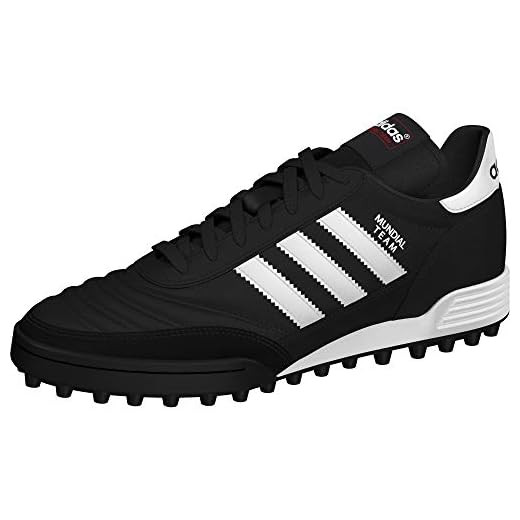 adidas Performance Men's MUNDIAL TEAM Athletic Shoe, black/white/red, 9.5 M US