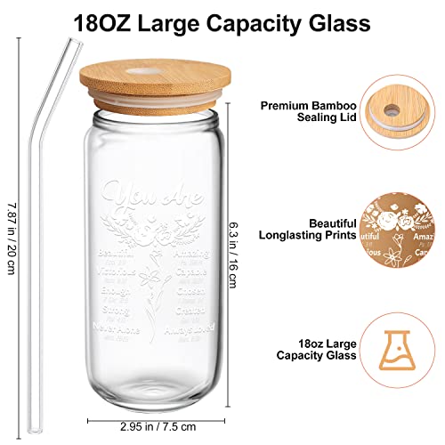 Christian Gifts For Women, Mothers Day Gifts, Communion Religious Cups Glass Tumbler Water Bottles For Mom Her Friends Female, Spiritual Faith Inspirational Gratitude Motivational God Godly Bible Gift #TOP1