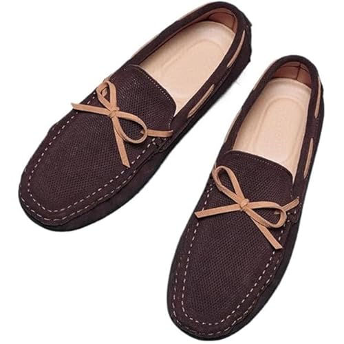 Men's Lightweight Loafers Round Toe Slip-On Driving Shoes Non-Slip Outdoor Walking Casual Shoes