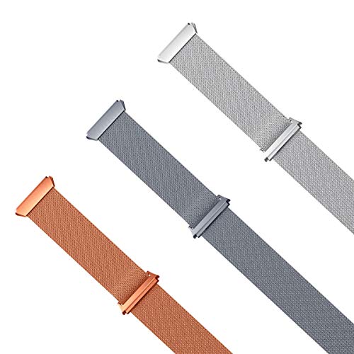 Aiiko Compatible with Smart Bands, Metal Stainless Steel Small Size Strap,Comfortable Adjustable Closure Wrist Sport Band Replacement for Smart Watch