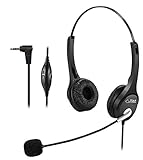 Superhaltbar: Präzision-Design, hochwertige Kunststoffe und Mikrofon macht diesen Callcenter-Headset stabiler und haltbarer. Lautstärkeregler und Stummschaltknopf eingebaut.