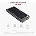 Dracaena.io 240mm Copper PC Radiator for Custom Water Cooling Loop, 28mm Thick, 2x120mm Fan Mount, Dual G1/4 Thread Ports, Liquid Cooling Radiator, Black