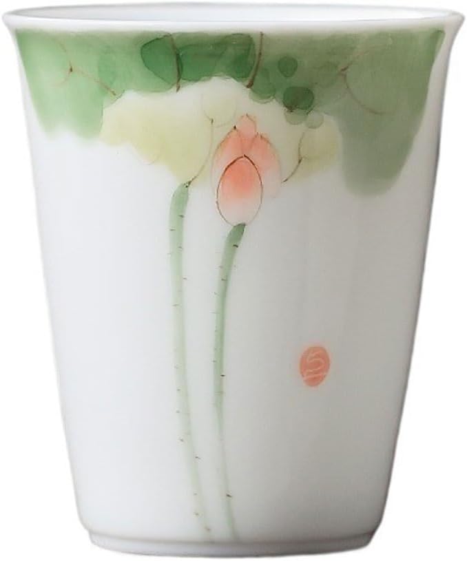 GSOUL Kungfu Tea cup Handmade Small Teacup Hand-painted Lotus Kung Fu Tea Set Personal Drinking Cup Chinese Water Small Tea Cups