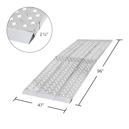 Rampa plegable de aluminio 8' para motos y cuatrimotos miniatura 4