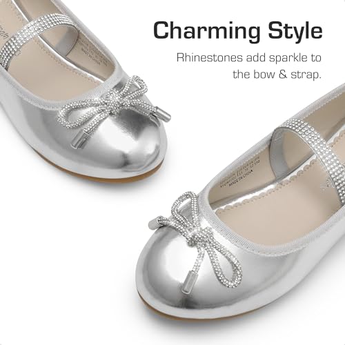 DREAM PAIRS Girls Dress Shoes Slip-on Flower Girl Ballet Flats for Party, Wedding, Performance, Prom, Graduation2