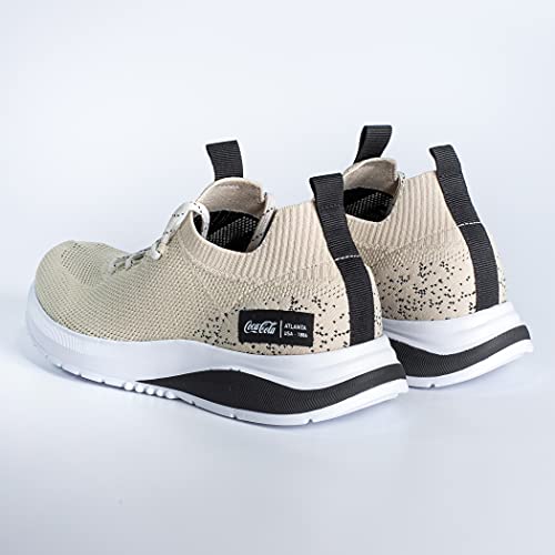 Tênis Coca-Cola Shoes, X-Fly Happy, adulto-unissex, Off White/Preto, 39