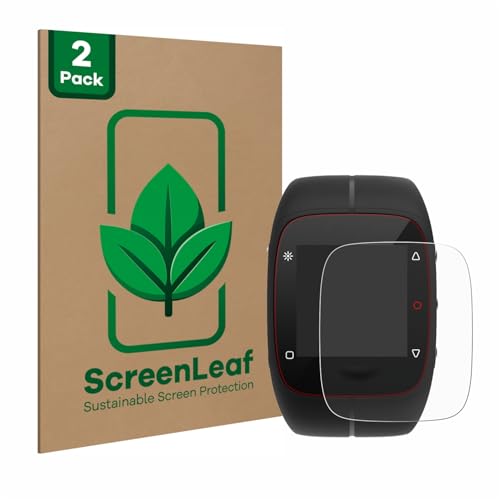 ScreenLeaf (2 Unidades Protector de pantalla para Polar M400 / M430 [Protección de Pantalla Sostenible, Clear, Anti-Arañazos]