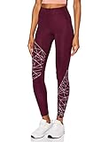 Amazon Essentials Damen Sport-Leggings Mit Optikprint, Aubergine/Hellrosa, 38
