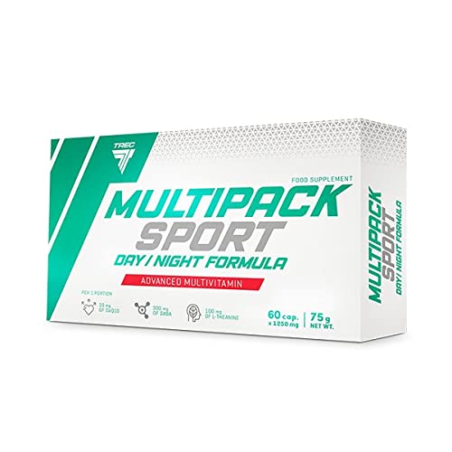 Trec Nutrition Multipack Sport Day/Night Formula dwufazowa formuła witaminy i minerałów na dzień i noc sport energia kulturystyka 60 kapsułek