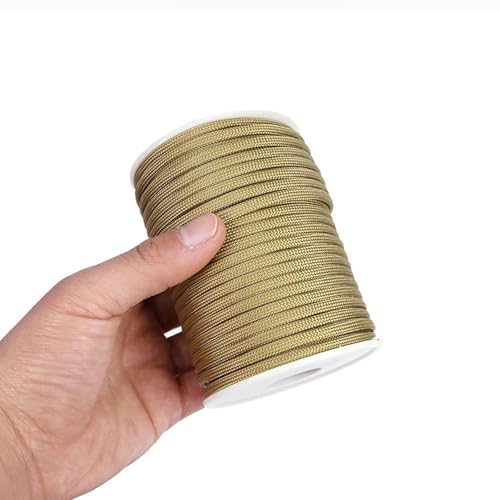 AMISENK Cuerda de paracaídas multiusos reforzada resistente al viento adecuada para escalada, camping, supervivencia, emergencias