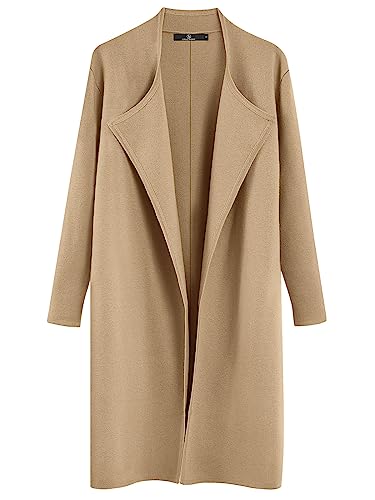 LILLUSORY Women's Long Cardigan Sweaters Oversized Fall Dressy Coatigan Jackets Trendy Knit Winter Coats