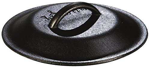 Image of Lodge Seasoned Cast Iron Lid - 8 Inches - Heavy-Duty Iron Cookware Cover for Heat Retention - Seasoned Skillet or Dutch Oven Cover - Replacement Lid