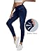 COPYLEAF Stretchy Jeans for Women Trendy Butt Lifting Leggings with Pockets Crossover Waisted Jeggings Pull on Skinny Jeans Dark Wash