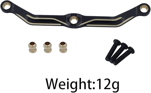 Miniatura 5 de TRX4M - Varilla de enlace de dirección de latón de 0.42oz para piezas de actualización de oruga 118 TRX4M RC