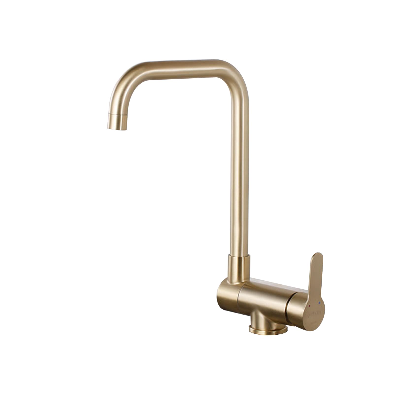 ZYCHSJXA Kitchen Sink Mixer Taps Brushed Gold Tap Foldable for Front Window, Folding Single Lever Faucet Sink-B