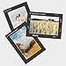 Golden State Art, Pack of 25 Black Pre-Cut 5x7 Picture Mat for 4x6 Photo with White Core Bevel Cut Mattes Sets. Includes 25 High Premier Acid Free Matts & 25 Backing Backers Board & 25 Clear Bags