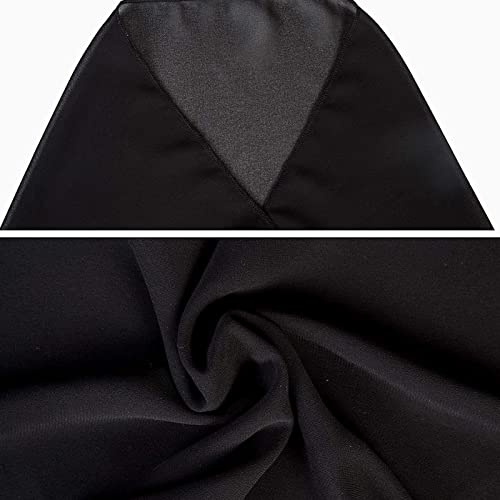 Sorandy 2 Pieces Women's Short Sarongs Swimsuit Coverups, Beach Wrap Sheer Bikini Wraps Short Skirt Chiffon Scarf for Swimwear Vacation, Universal Size, White and Black