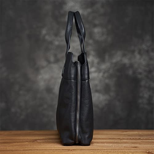 Genuine Leather Briefcase Men Bag Business Handbag Male 14inch Laptop Shoulder Bags Tote Men Briefcase2