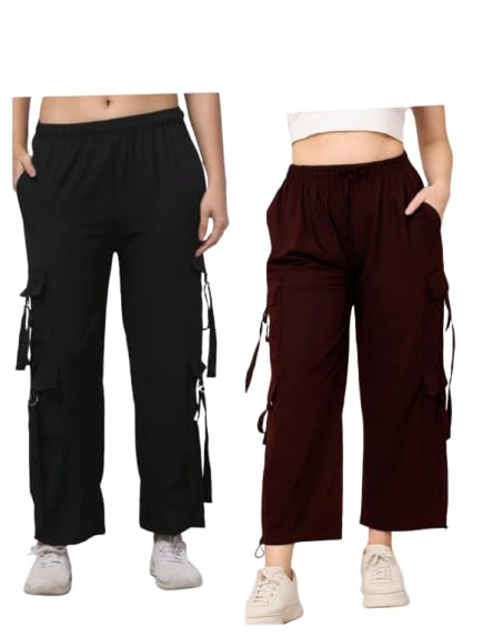 Clothcottage Six Pocket Cargo Combo Trouser for Girls-picture-23