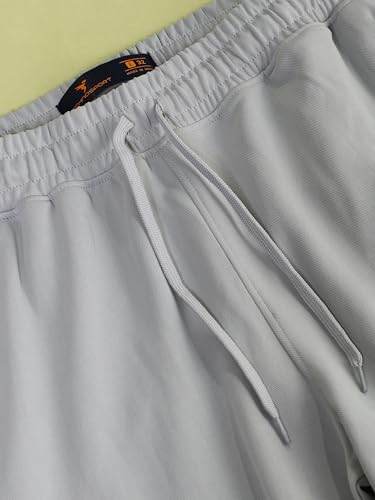 Image of TECHNOSPORT Men's Slim Fit Track Pants with Zip Pockets, ELASTO Plus Quick Dry Stretchable Lightweight Lower for Gym Running Yoga and Sports