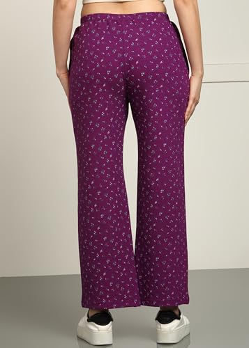 Image of Alan Jones Clothing Women's Straight Fit Mid Rise Solid Stretch Waffle Straight Pants
