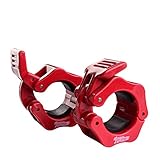  Eihwaz-fitness – Hantelverschlüsse Hantelstangen Verschluss für 30mm Langhantelstange Olympic Bar Hantelklemme Halsbänder Sicherer Schnappverschluss Schnellverschluss Federverschlüsse (Rot, 30mm)