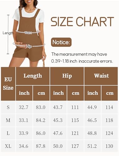 Jumpsuit chic pour femme enceinte FEOYA salopette coton style décontracté - 6