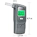 Professional Breathalyzer Portable Digital Breath Alcohol Tester with 5 Mouthpieces for Personal Use