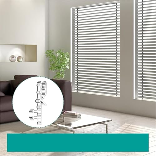 Componente transparente para cabecera de ganchos para persianas y clips para cortina de ventana 3