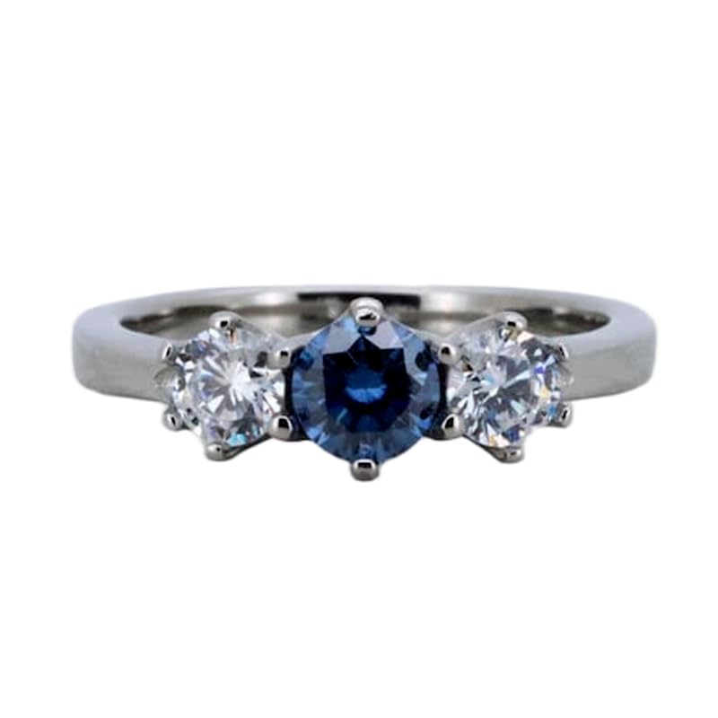 Bague topaze bleue naturelle en argent 925, le cadeau idéal