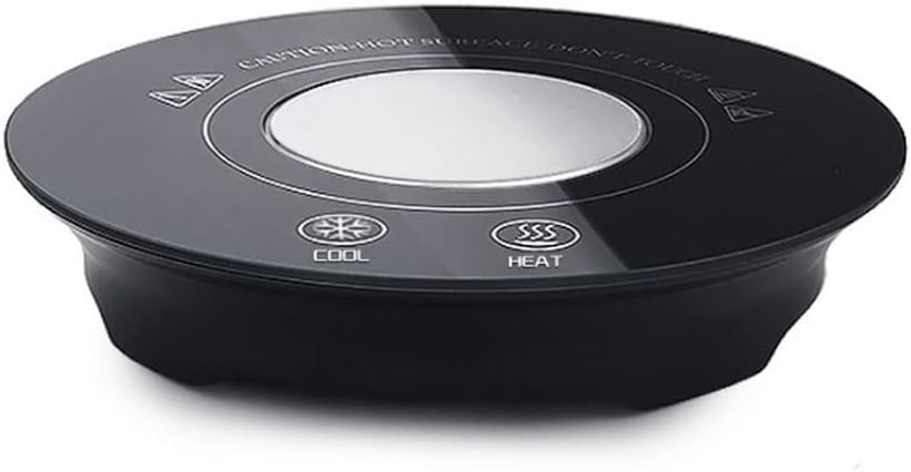 Electric Mug Warmer for Coffee Tea Milk Candle Beverage Cup Heater Safely Use for Office Easy to Clean Black