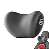 Bexdug Lordosenstützkissen fürs Auto, Atmungsaktives Nackenkissen aus Memory-Schaum mit elastischen Bändern, Road Trip Essentials Nacken-Rückenstütze für Geländefahrzeuge, Minivans, SUV, Wohnwagen