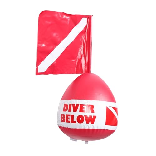 TOYANDONA Bouée De Plongée Flottante PVC avec Drapeau Haute Visibilité pour Plongée Apnée Et Sauvetage