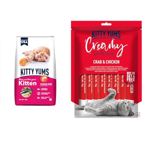 Image of Kitty YUMS Kitten & Adult Creamy Lickable Treats Pack