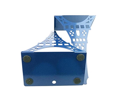 Winterworm Stylish Modern Paris Eiffel Tower Metal Decorative Bookend Book End Book Organizer For Library School Office Home Desk Study Gift(Blue) #TOP7