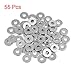 X AUTOHAUX M5 x 15mm x 2mm Stainless Steel Flat Washer Car Fastener Sealing Gaskets 55pcs