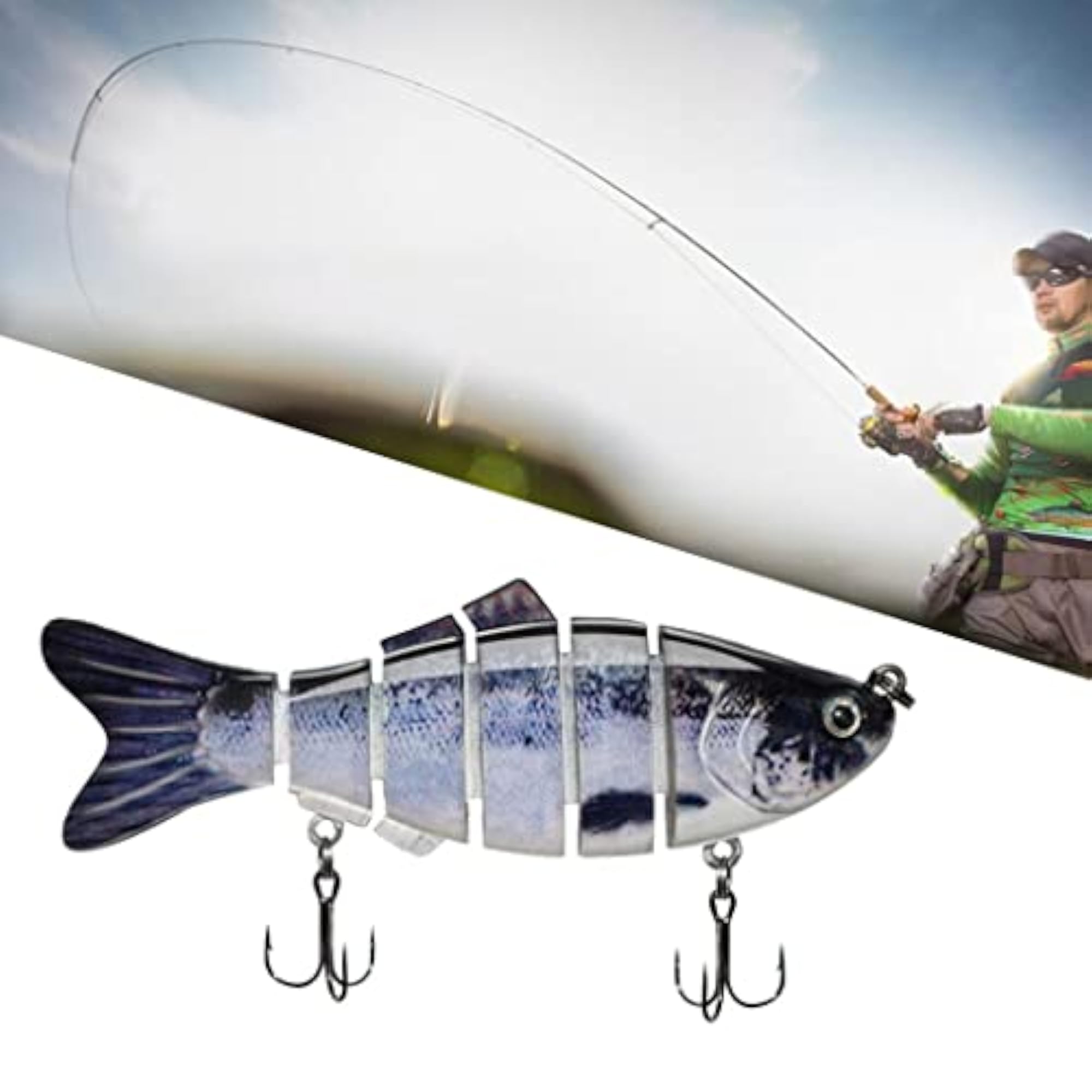 3D Fisheye Fishing Lures Bait Crankbaits with Hook
