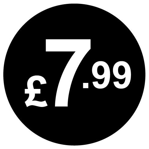 £ Black Price Stickers - 20mm, £7.99, 5000 — image 1