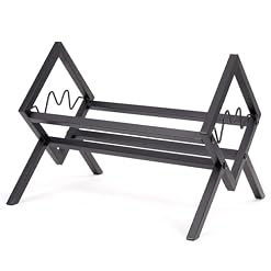 Vinyl Record Storage Rack – Metal Black LP Organizer For 100 LP Capacity –Heavy-Duty Metal Single Tier Stand | Easy Assembly | Multiuse Shelf for Books, Magazines & Turntable Gear - Les Beatles, Paul McCartney, John Lennon, RIngo Starr, George Harrison